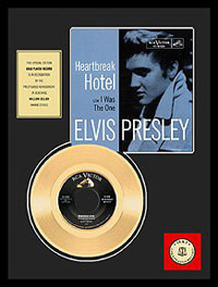 Heartbreak Hotel 24 kt Gold Record 