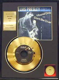 Hound Dog 24 kt Gold Record
