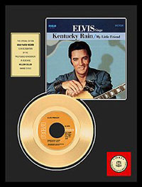 Kentucky Rain 24KT Gold Record