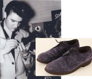 elvis blue suede shoes for sale