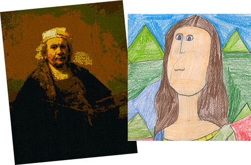 Rembrandt Mona Lisa
